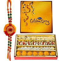 Cadbury Celebration Pack and Mixed Sweets from Haldirams with Rakhi to Rakhi-to-world-wide.asp