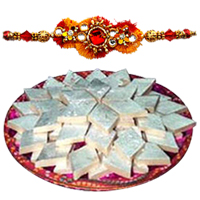 Badam Katli from Haldiram with Rakhi to Rakhi-to-world-wide.asp