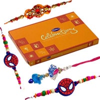 Cadbury Celebratrion Pack with Family Rakhi set and Rakhi to Rakhi-to-world-wide.asp