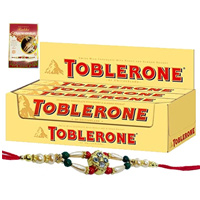 Delightful Toblerone with Free Nice Rakhi to Rakhi-to-world-wide.asp