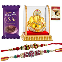 Pious Ganesh Rakhi Gift to Rakhi-to-world-wide.asp