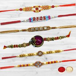 Traditional Set of 6 Rakhis to Rakhi-to-world-wide.asp