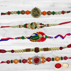 Rakhi Set-5 Pcs Rakhi to Rakhi-to-world-wide.asp