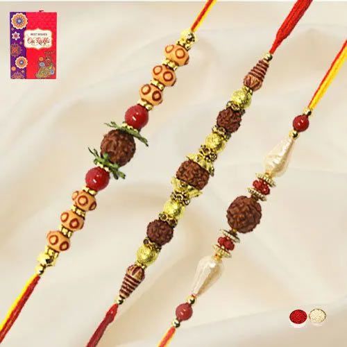 Fabulous Set of Rudraksh Rakhis to Rakhi-to-world-wide.asp