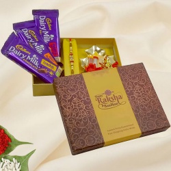 Delicious Triple Chocolate Delight with Rakhi to World-wide-rakhi-chocolates.asp
