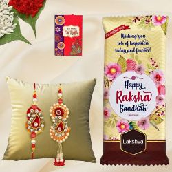 Personalized Chocolaty Mania with Lumba Rakhi to Rakhi-to-world-wide.asp