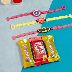 Dazzling Trio Kids Rakhi Set to World-wide-rakhi-chocolates.asp