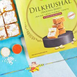 Feisty Kids Rakhi Combo to World-wide-rakhi-sweets.asp