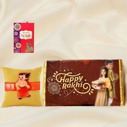 Kids Rakhi & Chocolate Delight Set to Rakhi-to-world-wide.asp